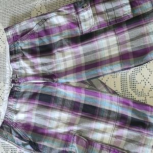 Purple Plaid shorts